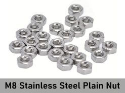 M8 Stainless Steel Bitcoin Plain Hex Nut