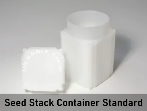 Seed Stack Container Standard - Silver Round Storage Container