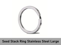 Bitcoin Seed Stack Rings Large - Stainless Steel - 25 Pack