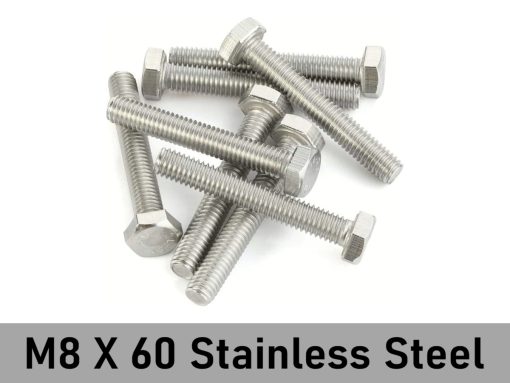 M8X 60 Seed Stack Hex Bolt - Stainless Steel